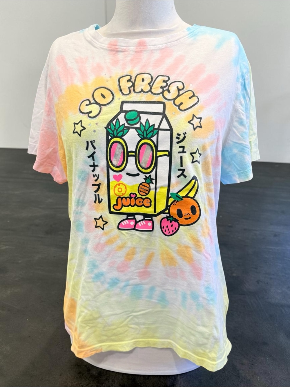 Tokidoki Tie-Dye T shirt Tee Moofia Breakfast Besties Women’s Sz L So Fresh